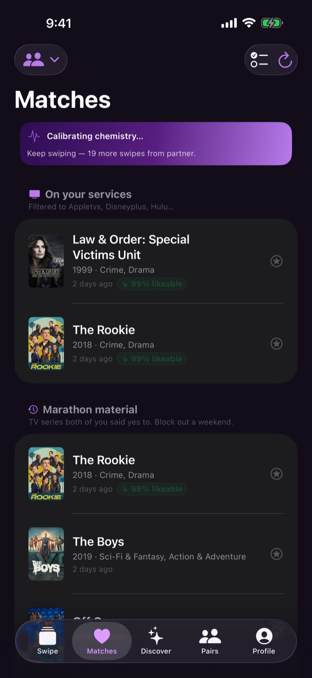 UPick matches